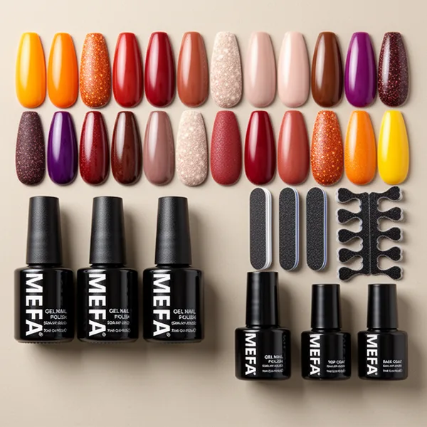 MEFA Gel Nail Polish, 19 Pieces