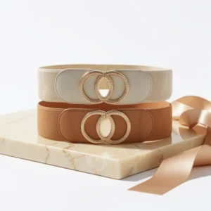 Swtddy Womens Vintage Wide Elastic Stretch Waist Belt, 3-Pack