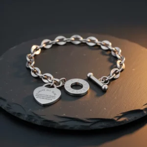 Emibele Heart Charm Bracelet for Women