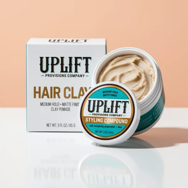UPLIFT Styling Compound Hair Clay Pomade, 3 oz