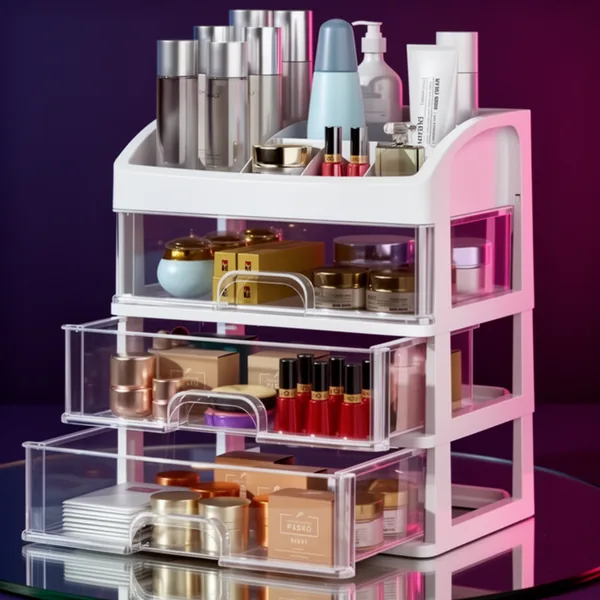 Makeup Organizer, White