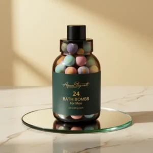 Aqua Elegante Luxury Bath Bombs for Men, 24-Pack