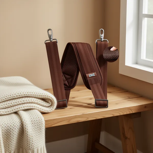 ZINZ 79 Inch Shoulder Strap, Brown