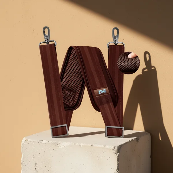 ZINZ 79 Inch Shoulder Strap, Brown