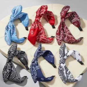 TOBATOBA Bandana Headbands, 6 Pieces