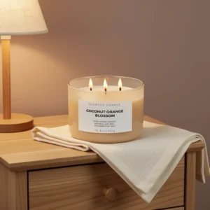 Coconut Orange Blossom Scented Candle, 15.8 oz