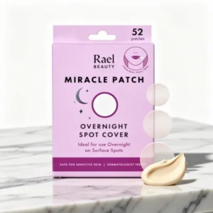Rael Miracle Overnight Spot Cover Hydrocolloid Acne Pimple Patches, 52 Count