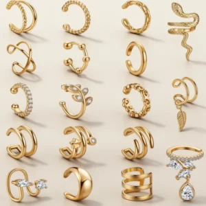 Ear Cuffs, 18 Pieces