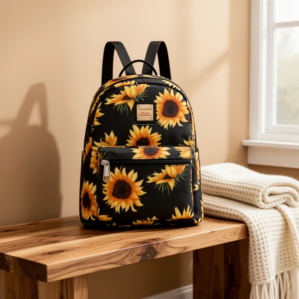 Cusangel Small Sunflower Backpack, 12-Inch