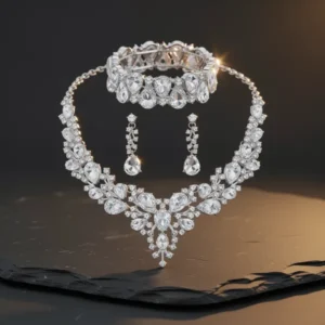 Rhinestone Bridal Jewelry Sets for Women