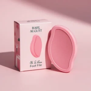 Bare August Nano Glass Foot File Foot Callus & Dead Skin Remover Pink