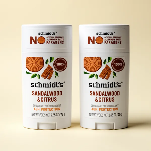Schmidt's Aluminum Free Natural Deodorant, 2.65 oz, 2 Count