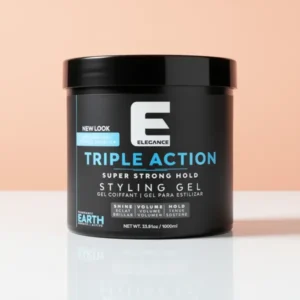E Elegance Earth Fragrance Triple Action Hair Gel for Men and Women, 33.8 oz