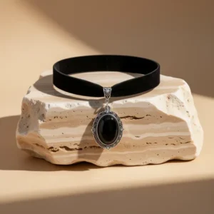 Sacina Black Velvet Victorian Choker