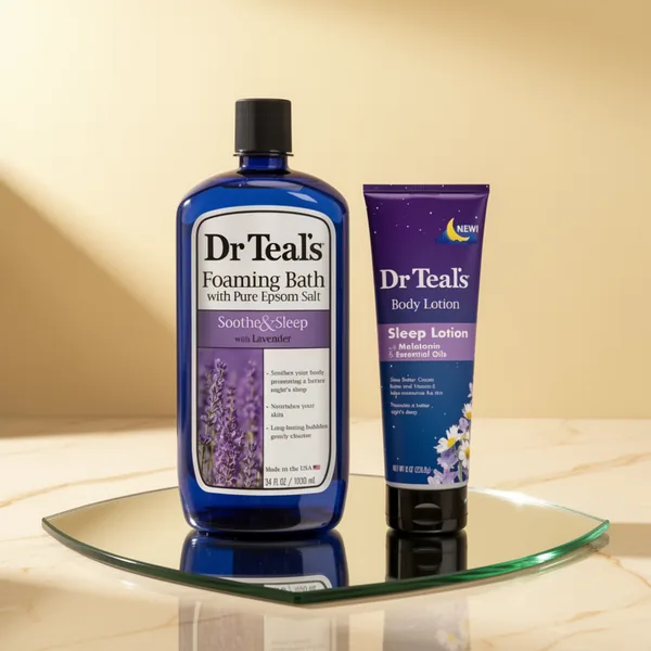 Dr Teal's Foaming Bath & Body Lotion, 42 oz, 2-Pack