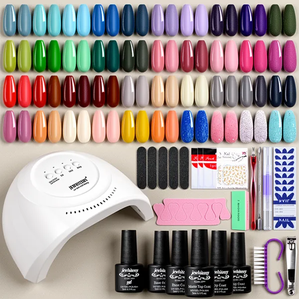 JEWHITENY Gel Nail Polish, 45 Pieces