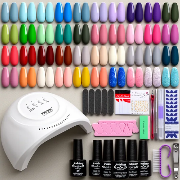 JEWHITENY Gel Nail Polish, 45 Pieces