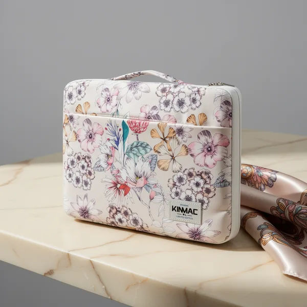 Kinmac Floral Pattern 360 Protective Water Resistant Laptop Case, 13-Inch