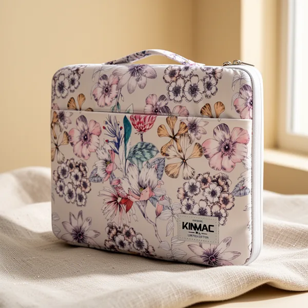 Kinmac Floral Pattern 360 Protective Water Resistant Laptop Case, 13-Inch