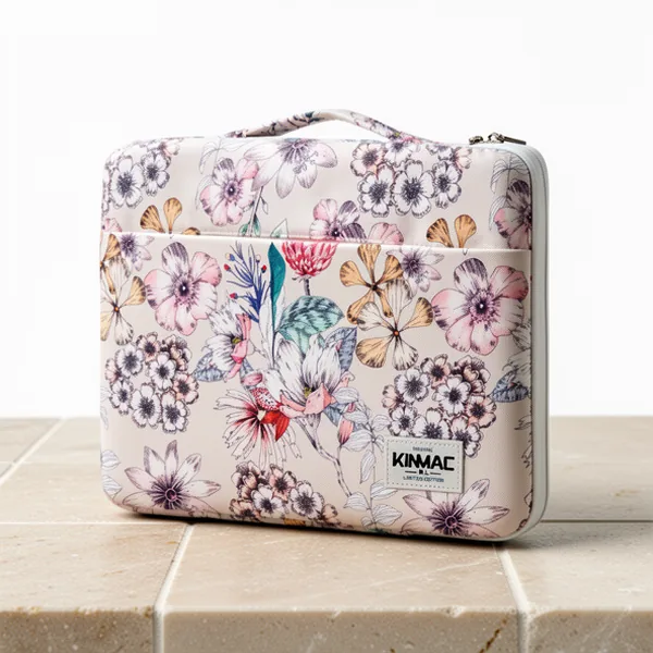 Kinmac Floral Pattern 360 Protective Water Resistant Laptop Case, 13-Inch