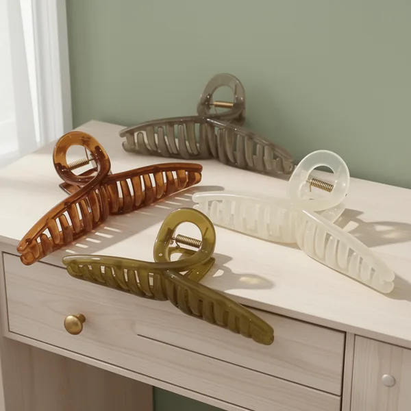 Big Hair Claw Clips, 4 Pieces