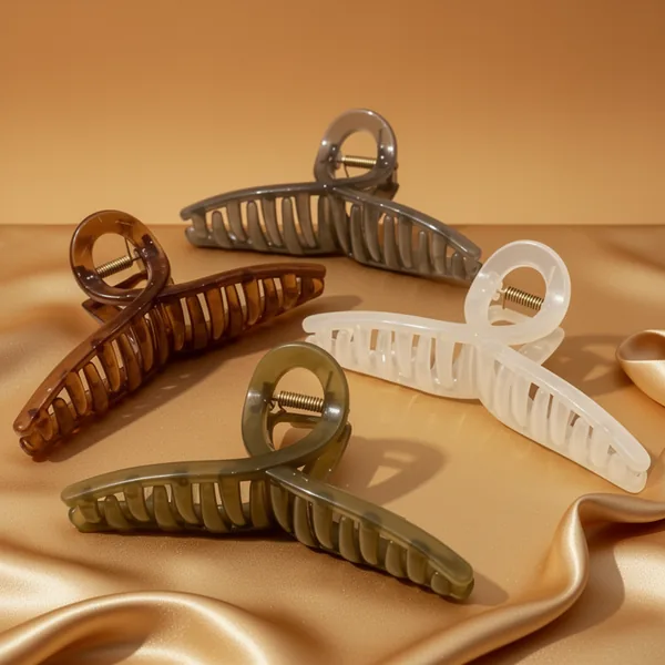 Big Hair Claw Clips, 4 Pieces
