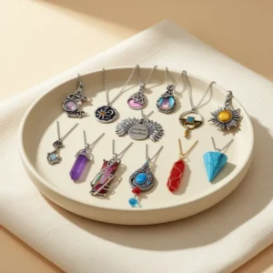 Vintage Crystal Pendant Necklaces for Women