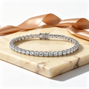 Gemsme 3.0 Cubic Zirconia Classic Tennis Bracelet for Women and Men