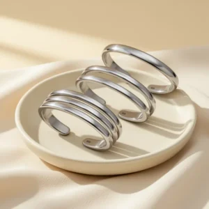 LeCalla 925 Sterling Silver Open Toe Rings