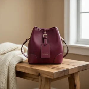 DORIS&JACKY Small Leather Bucket Crossbody