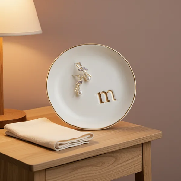 COLLECTIVE Home Ceramic Jewelry Tray