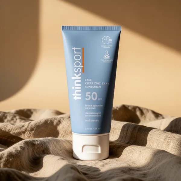 Thinksport Mineral Sunscreen for Face, 2 fl oz