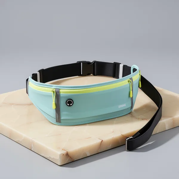 USHAKE Slim Running Belt Bounce Free Fanny Pack