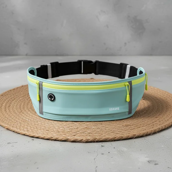 USHAKE Slim Running Belt Bounce Free Fanny Pack