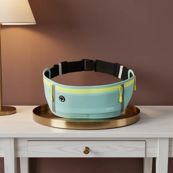 USHAKE Slim Running Belt Bounce Free Fanny Pack