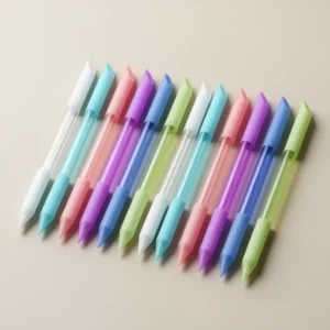 Glass Cuticle Pusher Crystal Double Sided Cuticle Trimmer, 12 Pieces