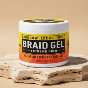 AllDay Locks Braid Gel Extreme Hold Moisturizing Edge Control, 15 oz
