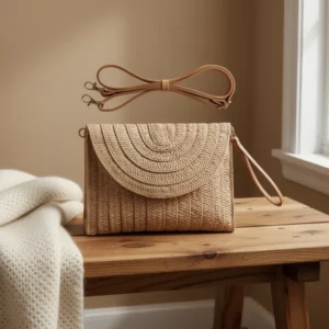 COOKOOKY Straw Clutch