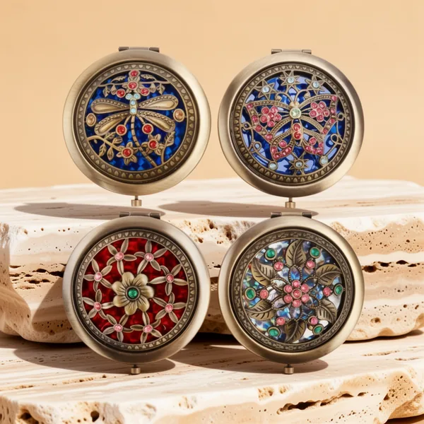 Rich Boxer Vintage Foldable Mirror, 4 Pieces