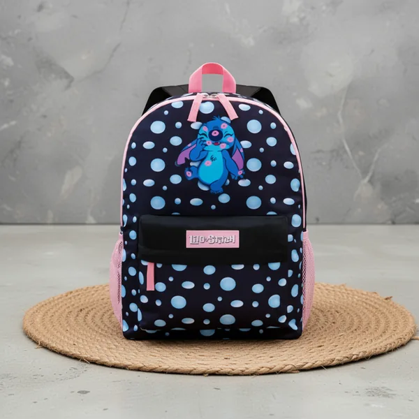 Disney Stitch Backpack for Girls, Black