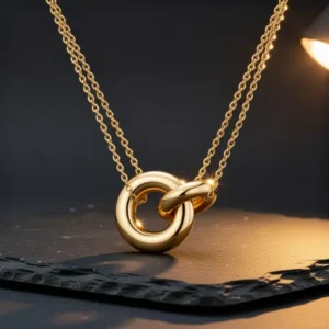 AllenCOCO Dainty Gold-Tone Necklace for Women