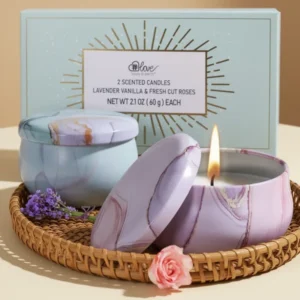 Soy Candles, 2-Pack, Lavender