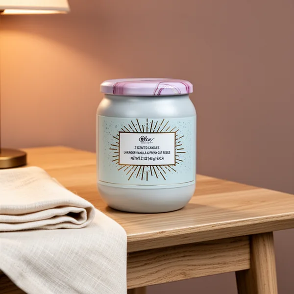 Soy Candles, 2-Pack, Lavender