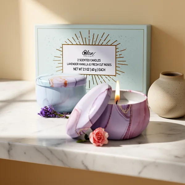 Soy Candles, 2-Pack, Lavender