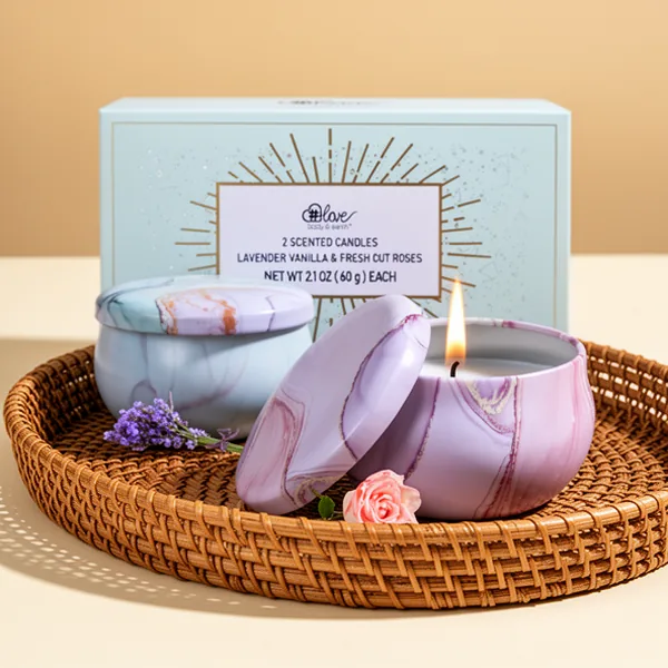 Soy Candles, 2-Pack, Lavender