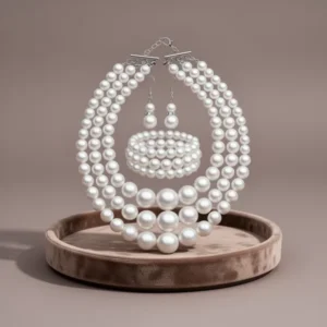 Haysandy Pearl Jewelry Set for Women