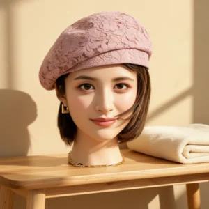 Chic Lace Beret French Dress Beret Vintage Summer Fascinator Hats