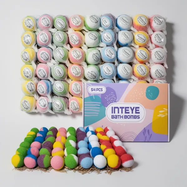 INTEYE Luxury Bath Bombs, 54 Pieces