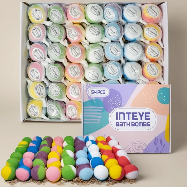 INTEYE Luxury Bath Bombs, 54 Pieces