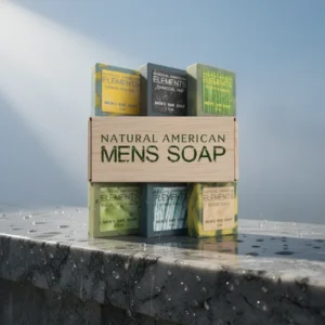 NATURAL AMERICAN Elements Men's Bar Soap, 5 oz, 6-Pack